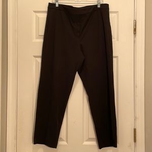 DKNY Black Flat Front Pants